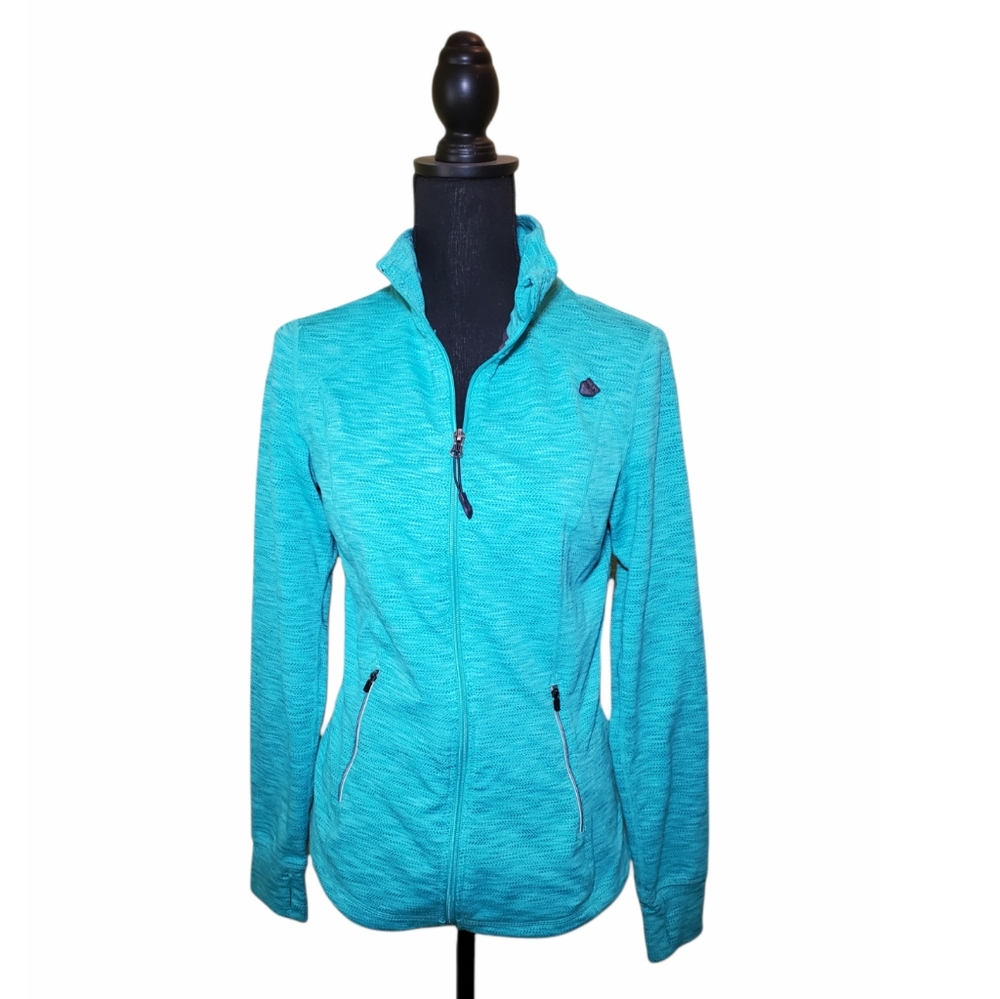 Tangerine M Teal Zip Up Workout Jacket